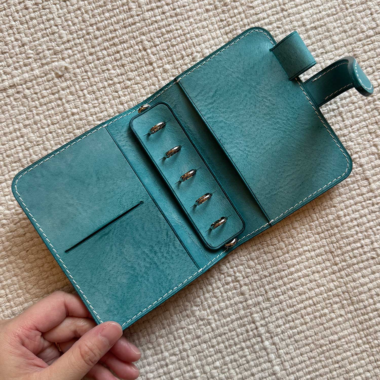 RTS: Mini5 11mm (Alaska Turquoise) with adjustable pen loop & Ring protector