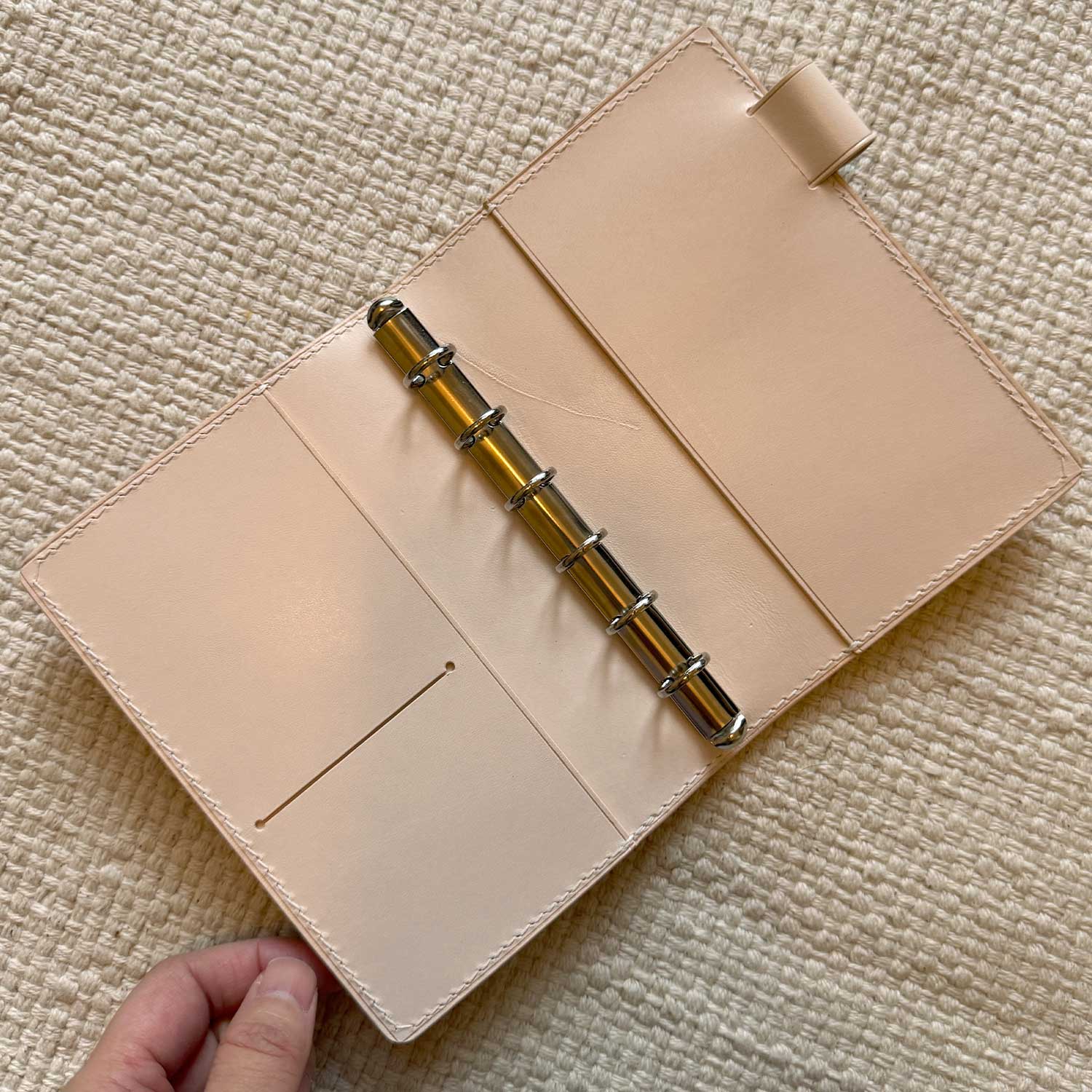 RTS: Pocket 11mm (Pebbled Natural & Natural Sand) with adjustable pen loop