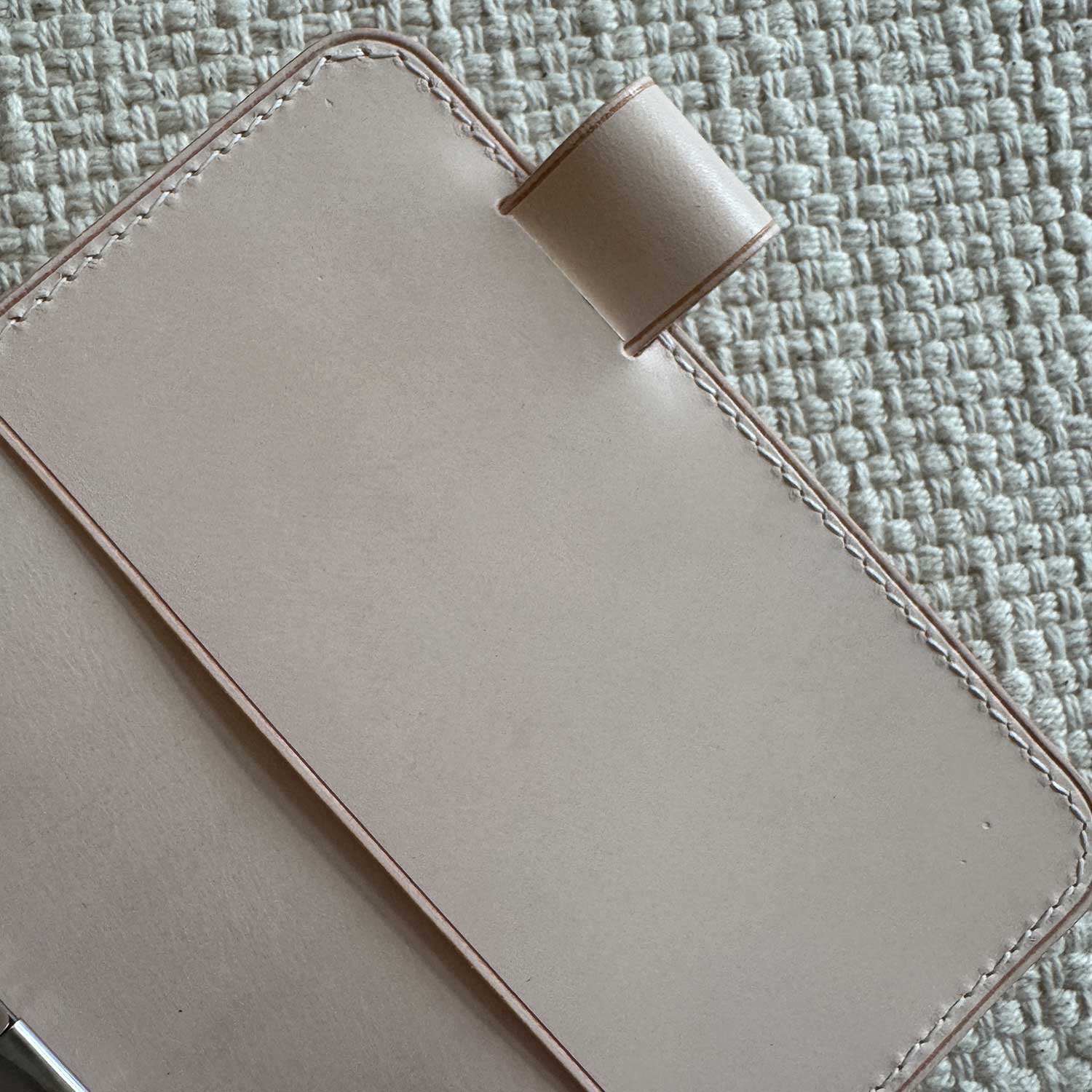 RTS: Pocket(20mm) with Back Pocket & adjustable pen loop - Pebbled Natural & Natural Sand