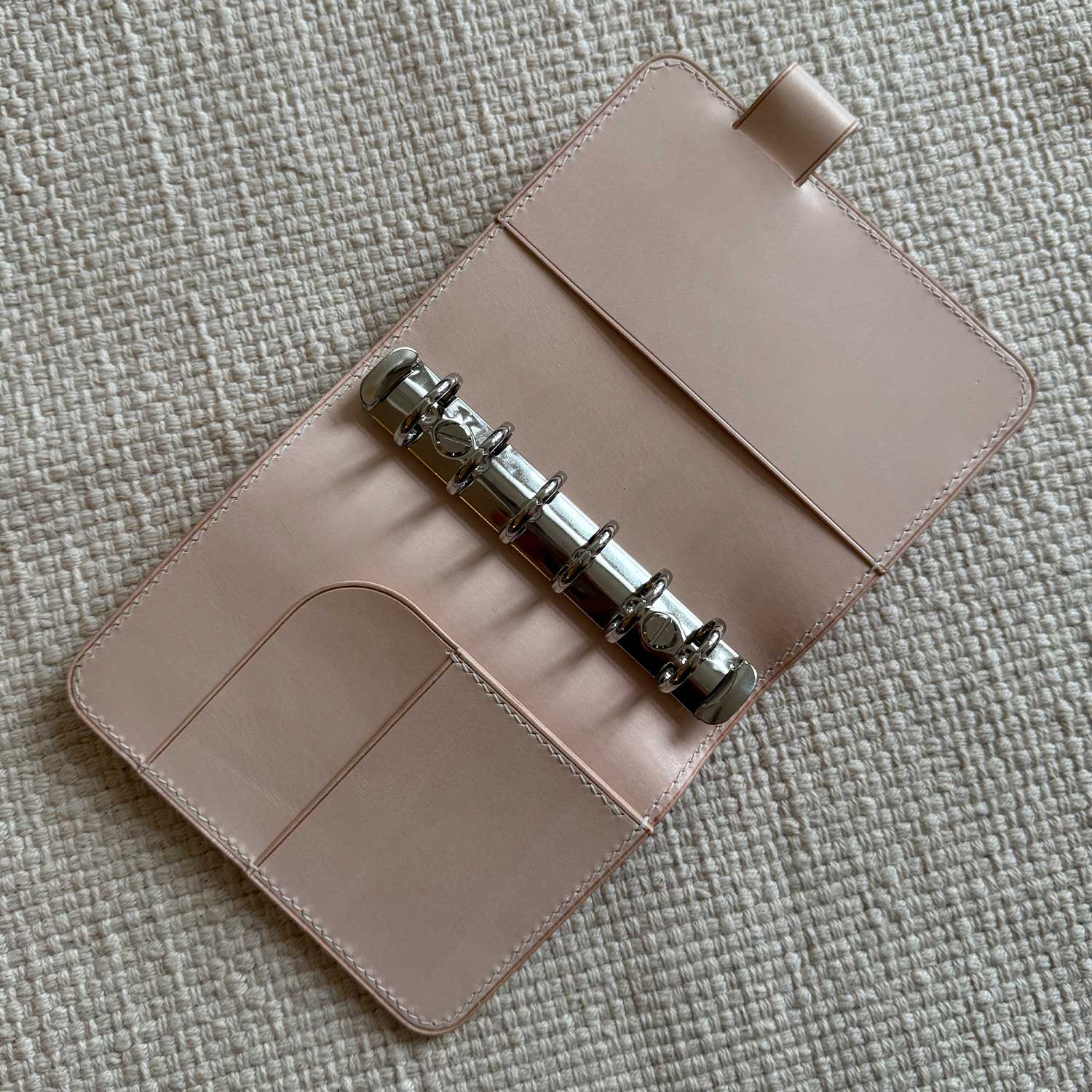 RTS: Pocket(20mm) with Back Pocket & adjustable pen loop - Pebbled Natural & Natural Sand