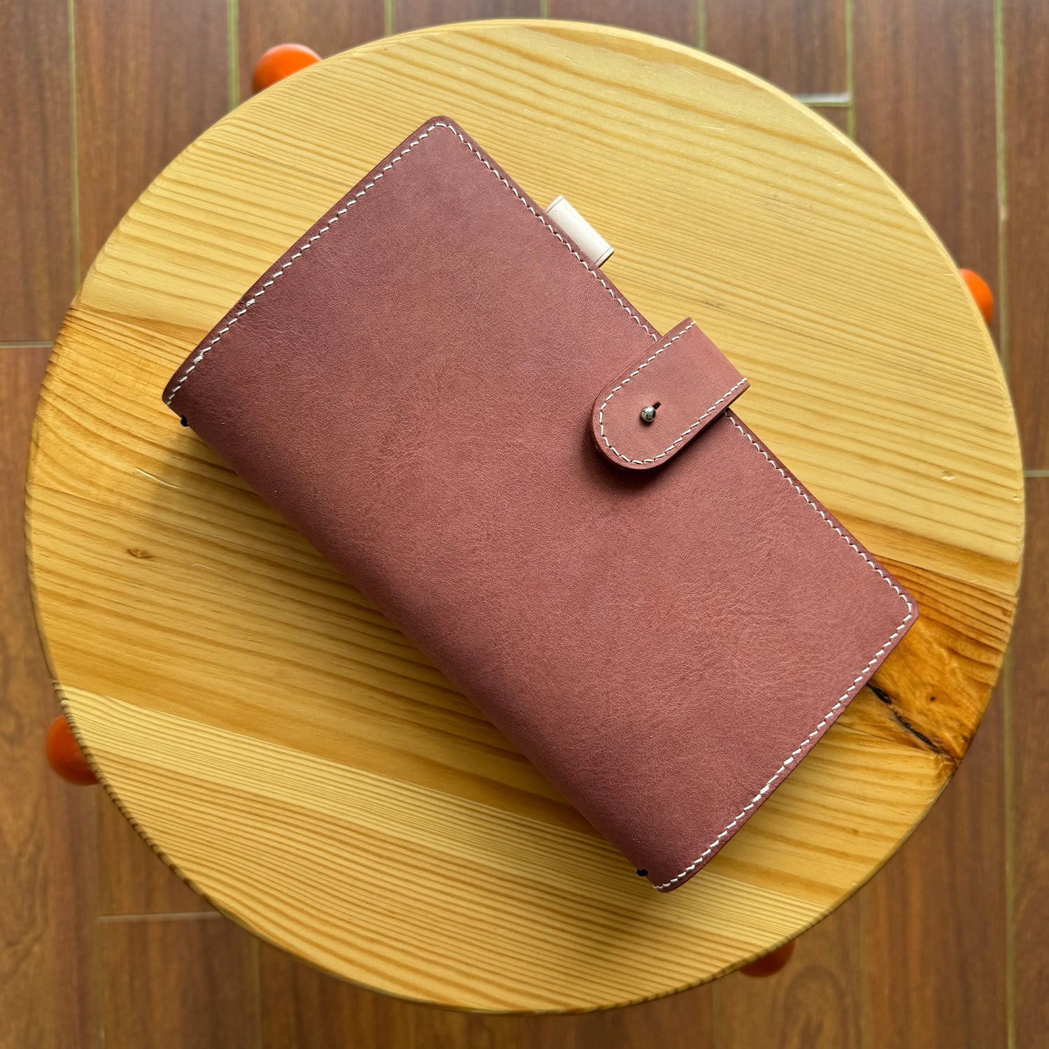 RTS: Traveler's Notebook Cover: Standard (Dusty Rose & Natural Sand)