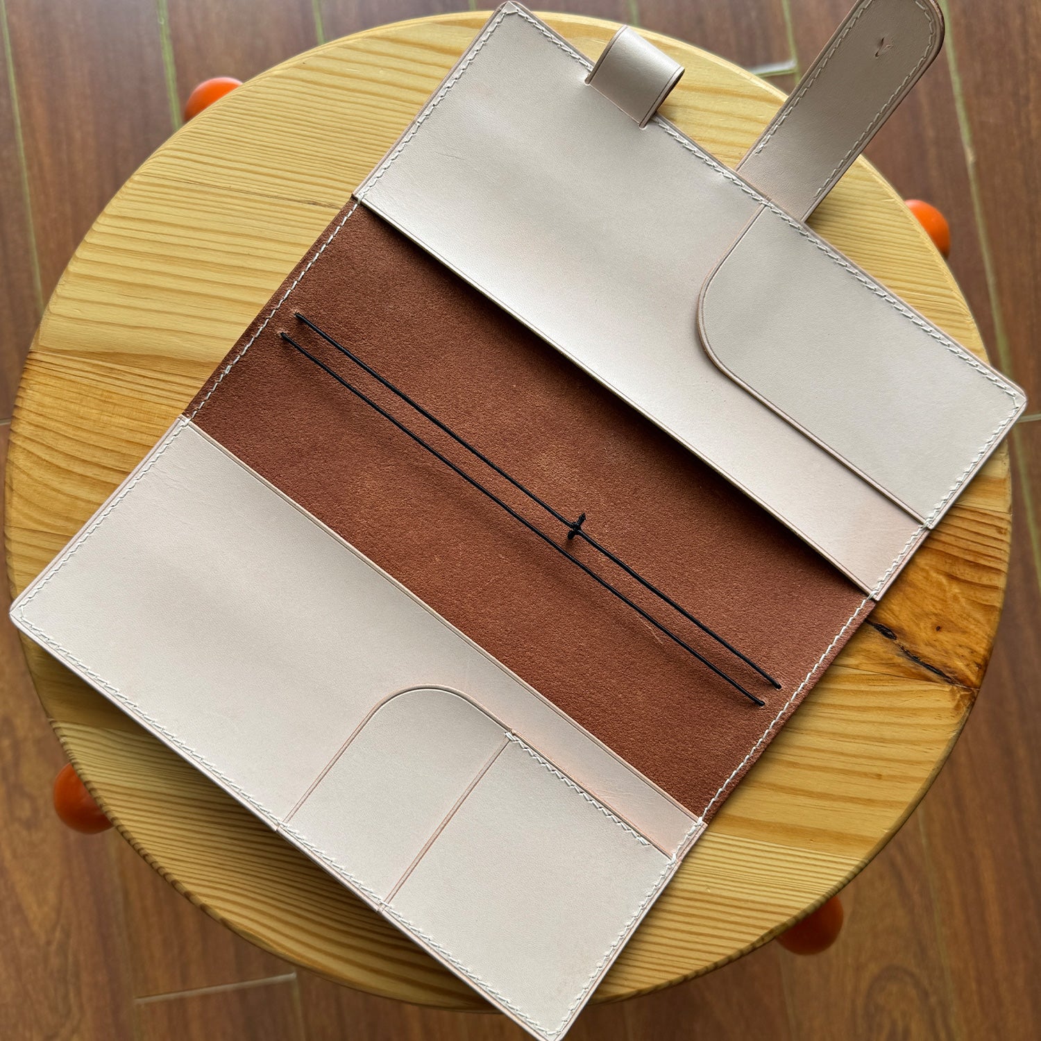 RTS: Traveler's Notebook Cover: Standard (Dusty Rose & Natural Sand)
