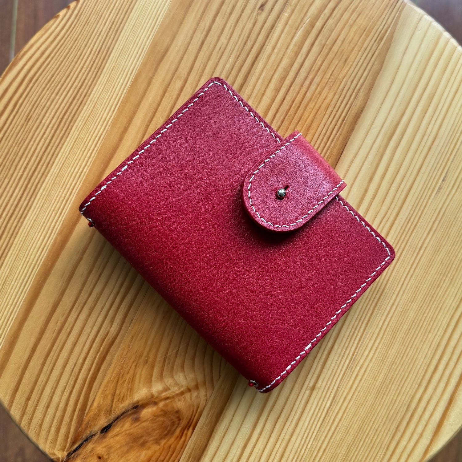 RTS: Traveler's Notebook Cover: Passport (Pebbled Red & Red)