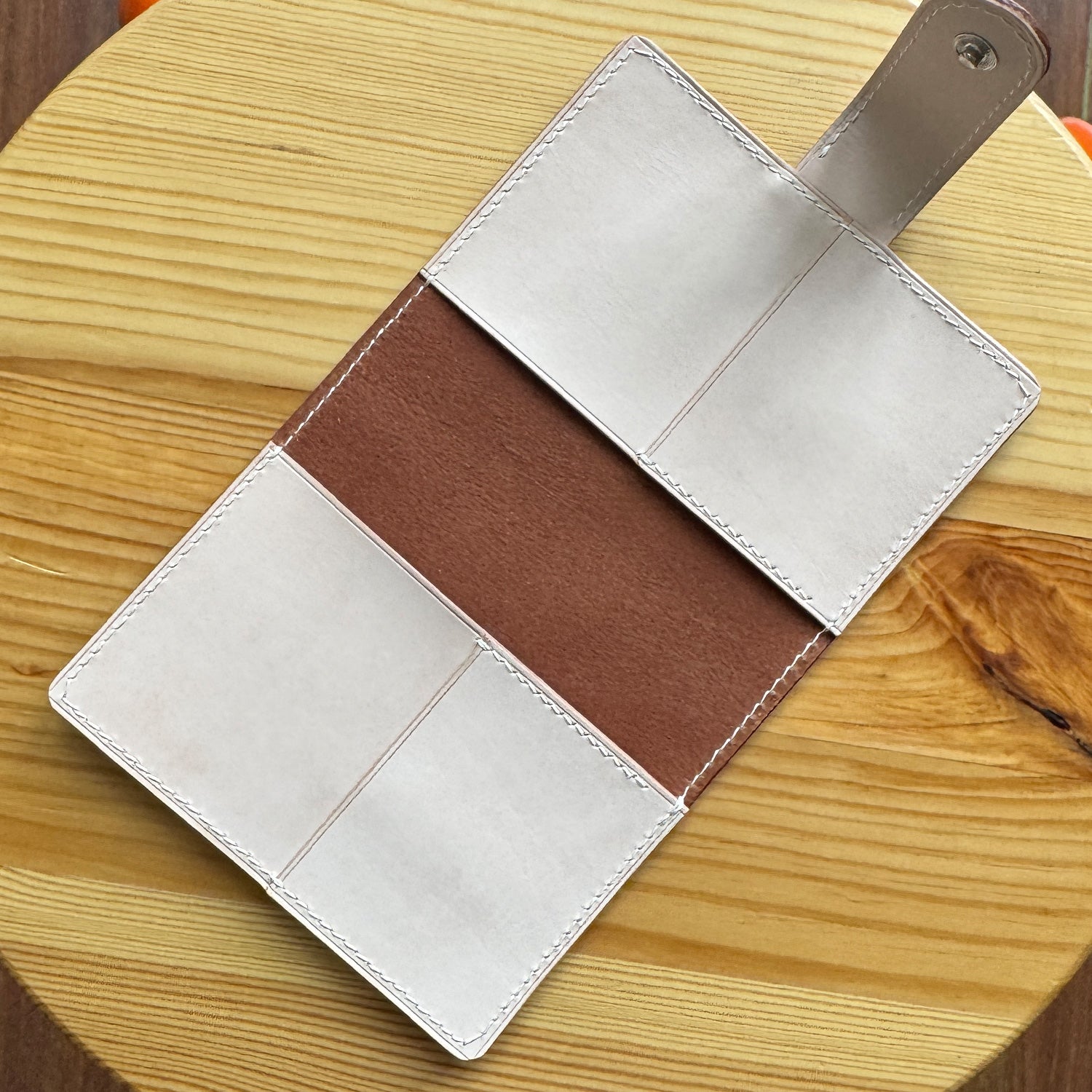 RTS: Traveler's Notebook Cover: Passport (Dusty Rose & Natural Sand)
