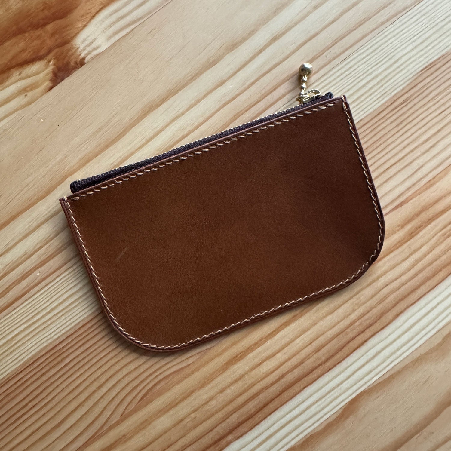 RTS: Simple Zipper Wallet (Brown & Camel)