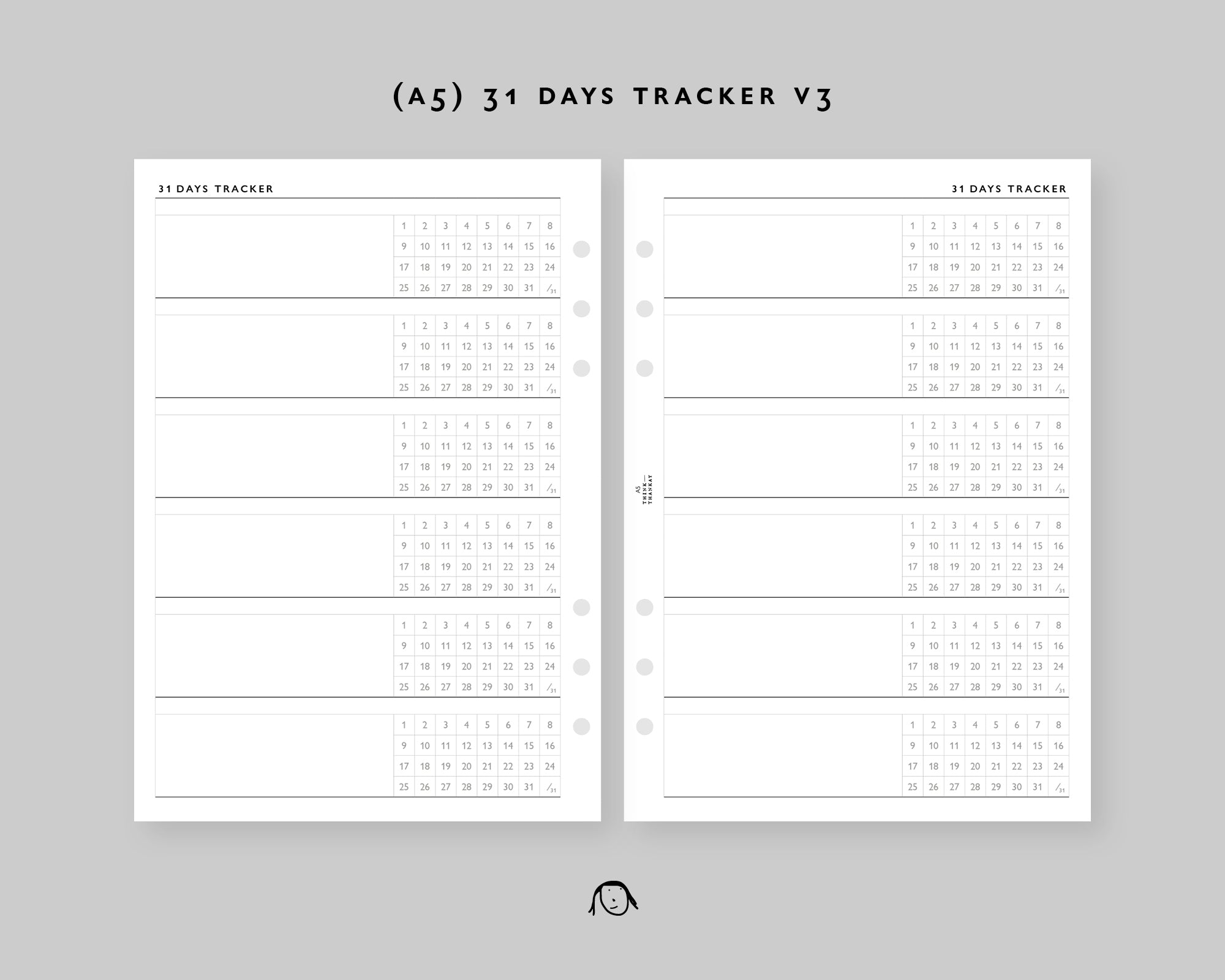 A5E9(A5)-31 Days Tracker V3