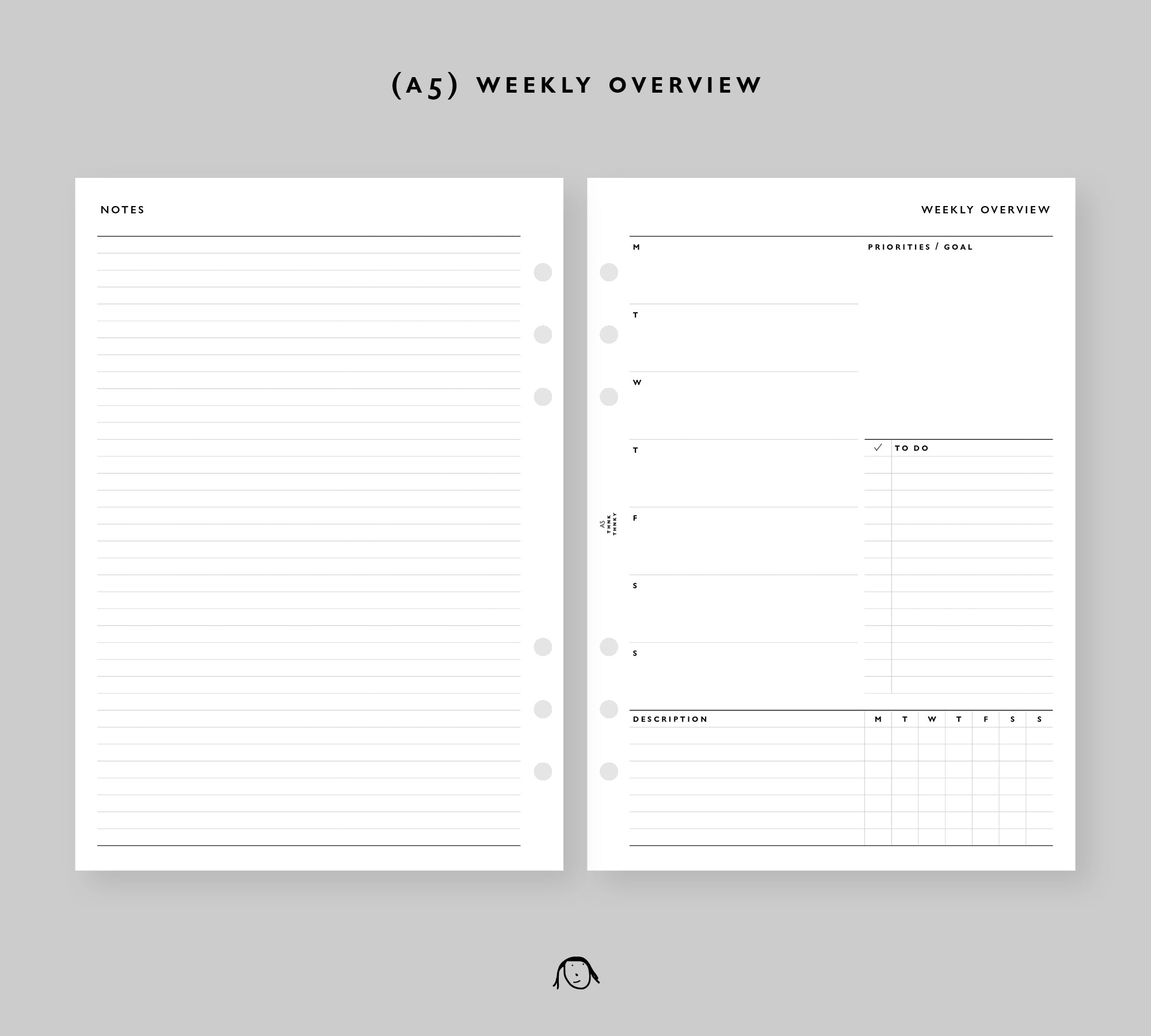 A5 Size Weekly Overview Printable Inserts Thinkthankay a5-size-weekly-overview-printable-inserts-thinkthankay