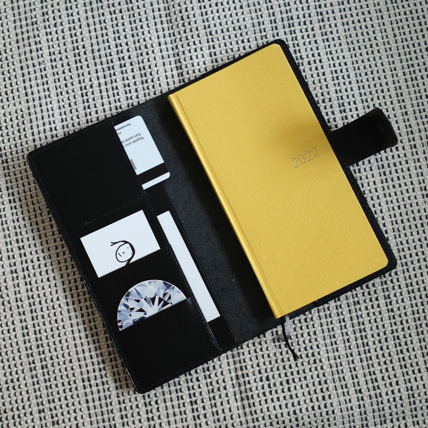 Leather Hobonichi Weeks Mega Cover - Black