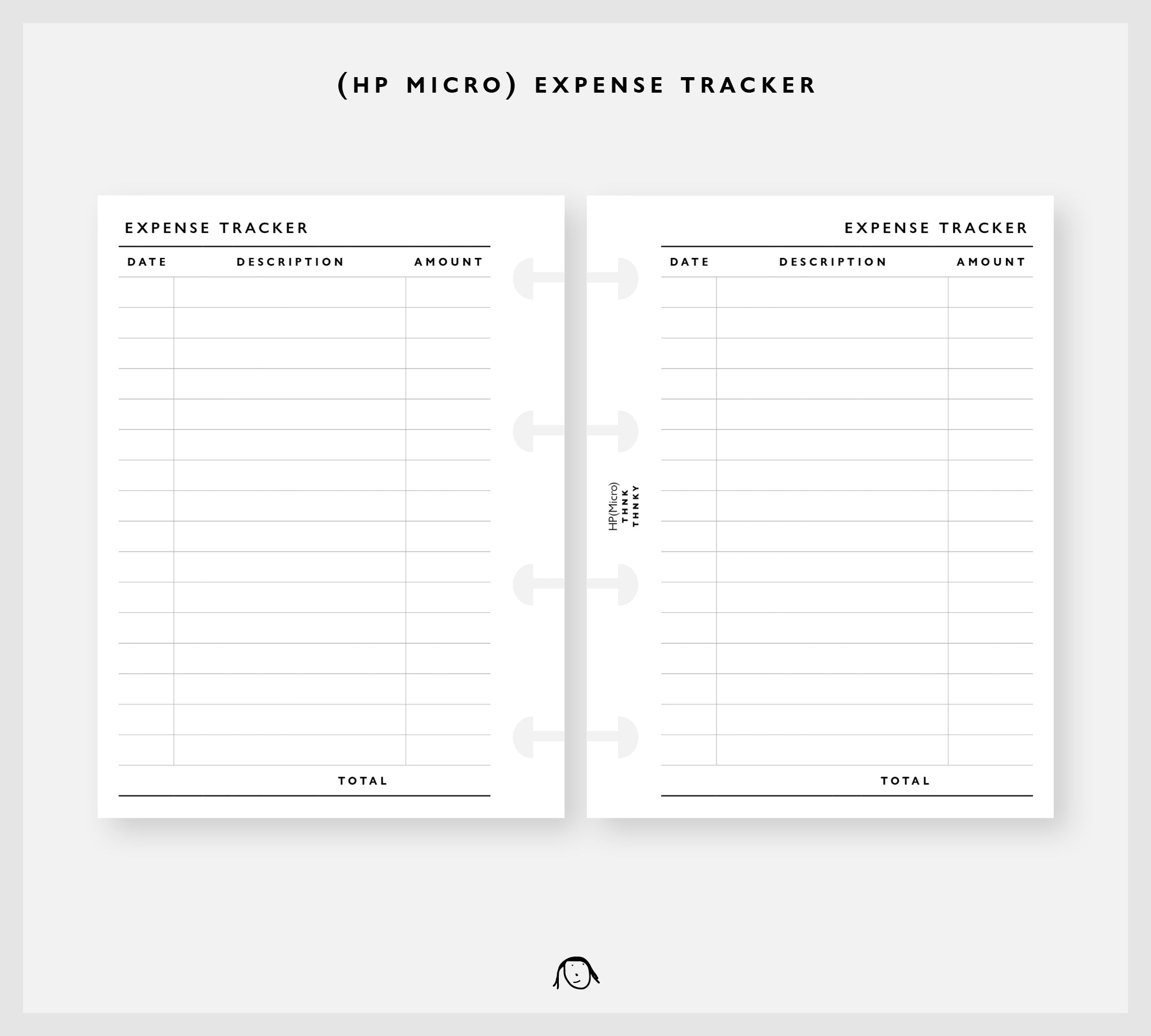 MCE3-HP Micro Size Expense Tracker