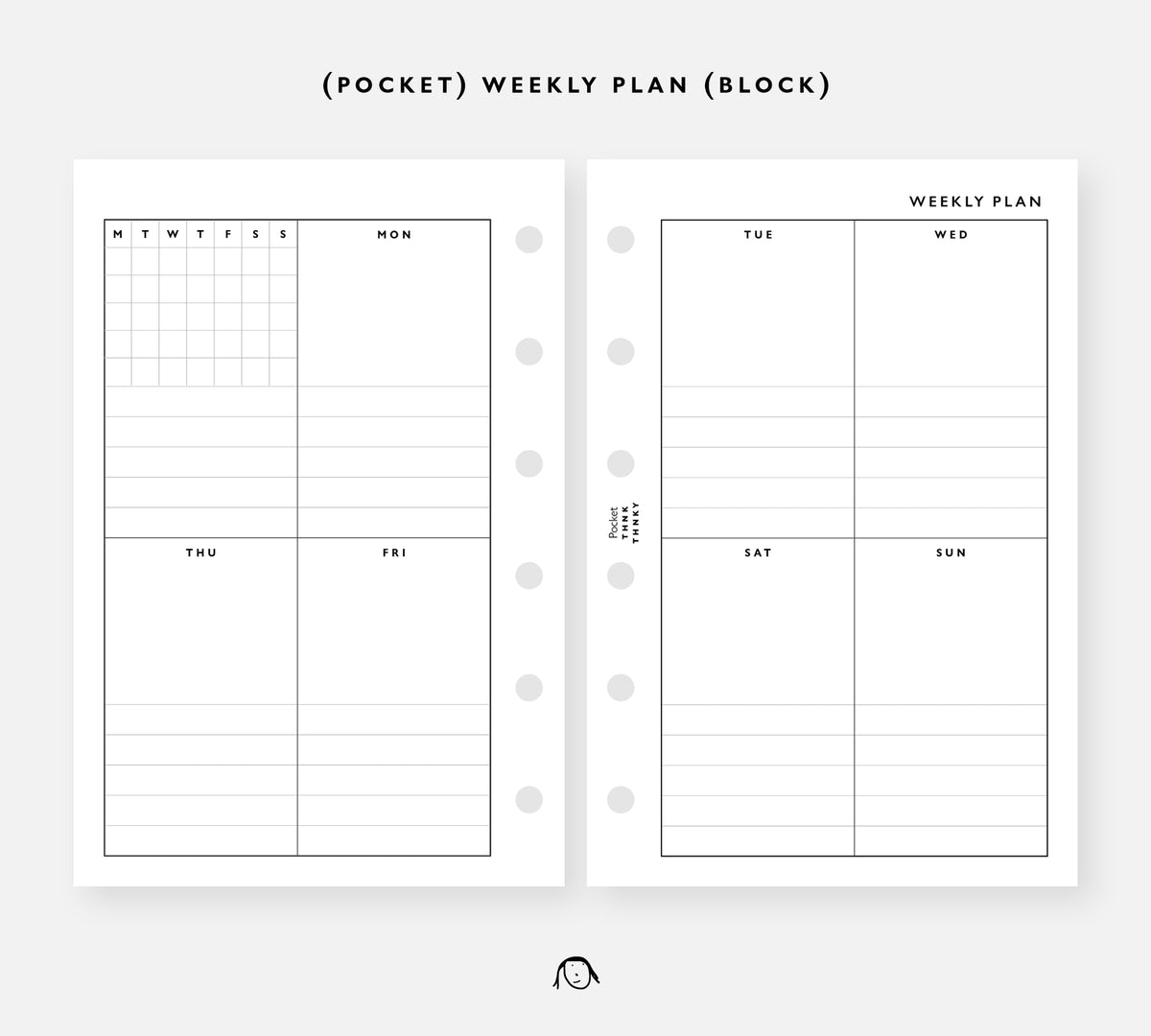 POW4(Pocket)-Weekly Block – Thinkthankay