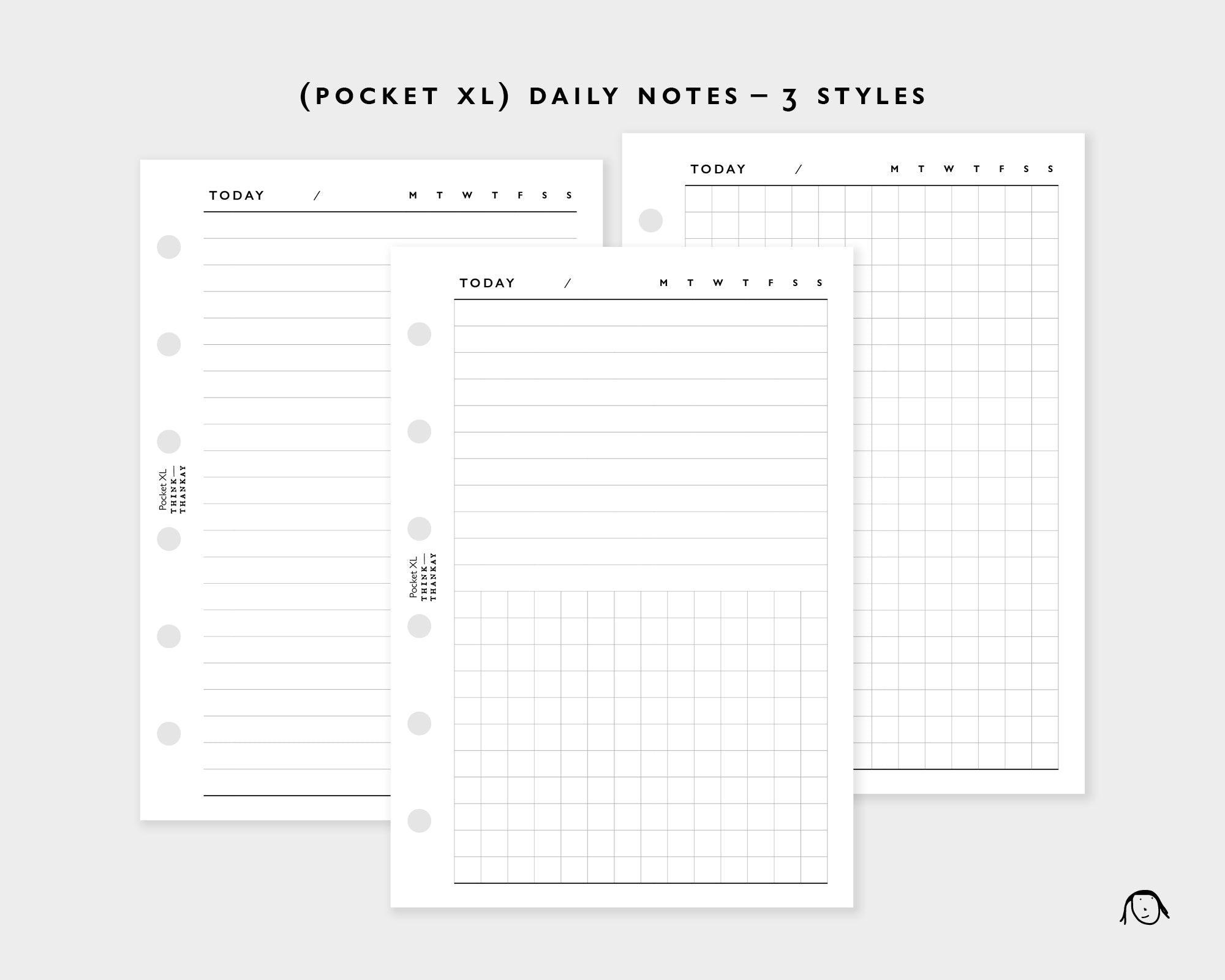 D3: Daily Notes – 3 Styles